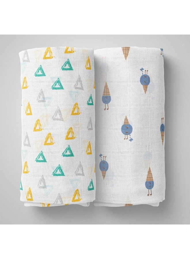 1st Step Muslin Swaddle 60Cm*75Cm (Pack Of 2) - Image 2