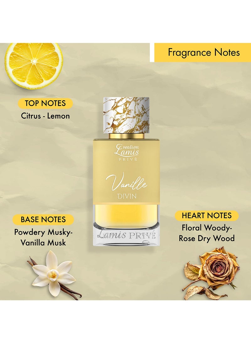 Creation Lamis Privé Vanille Divin Eau de Parfum Unisex 100ml  - Image 3