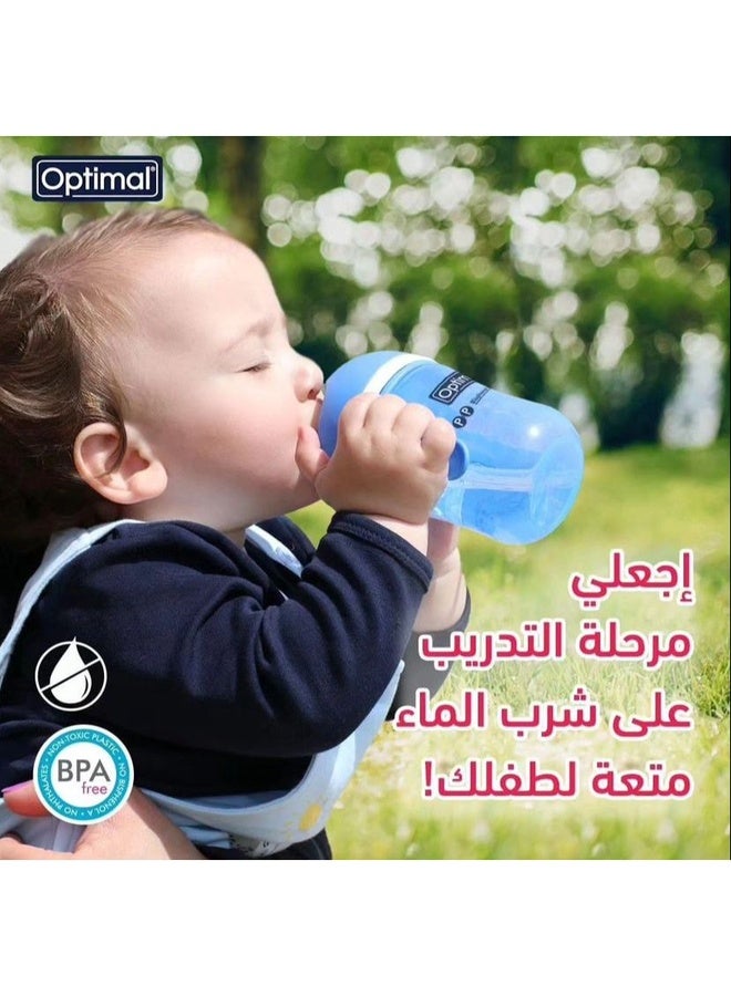 Optimal كوب تدريب مانع للانسكاب، وردي - Image 2