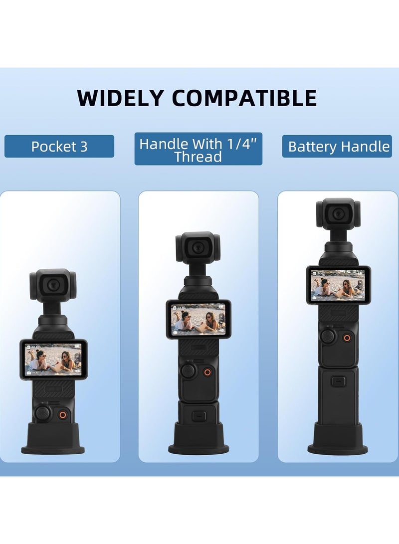 Camera Mount Stand Base for DJI OSMO Pocket 3 Desktop Stable Bracket Silicone Non-Slip Support Adapter Camera Mount Gimbal Camera Accessories  - Image 2