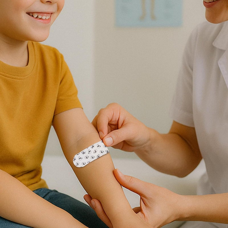 PATCH EcoFriendly Bamboo Adhesive Sensitive Skin Bandages with Coconut Oil Hypoallergenic Bandages for Sensitive Skin Cute Kids Panda Print Biodegradable Plastic  Latex Free 25 Count  3pk - Image 4