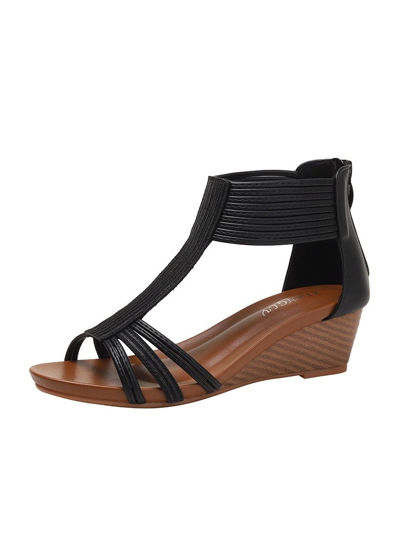 SIKETU New Women's Summer Thick Soled Casual Versatile Soft Soled Roman Sandals  - Image 1