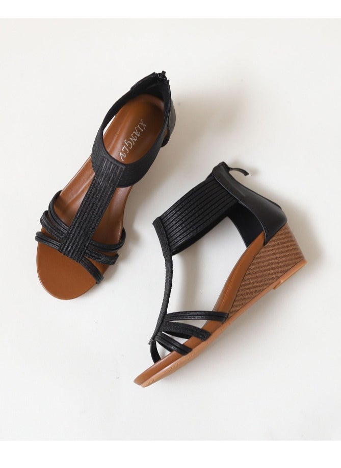 SIKETU New Women's Summer Thick Soled Casual Versatile Soft Soled Roman Sandals  - Image 2