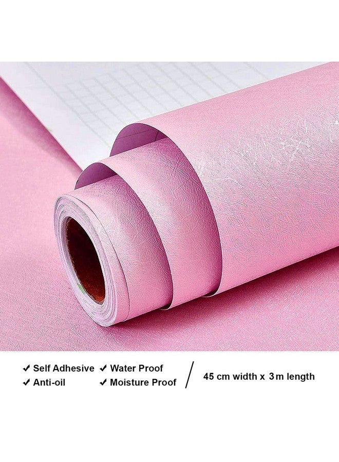 wolpin Wall Stickers Wallpaper Kids (45 x 300 cm), Girls Bedroom Furniture, Cabinet Decorative Gift Decal DIY Self Adhesive, Pink - Image 3