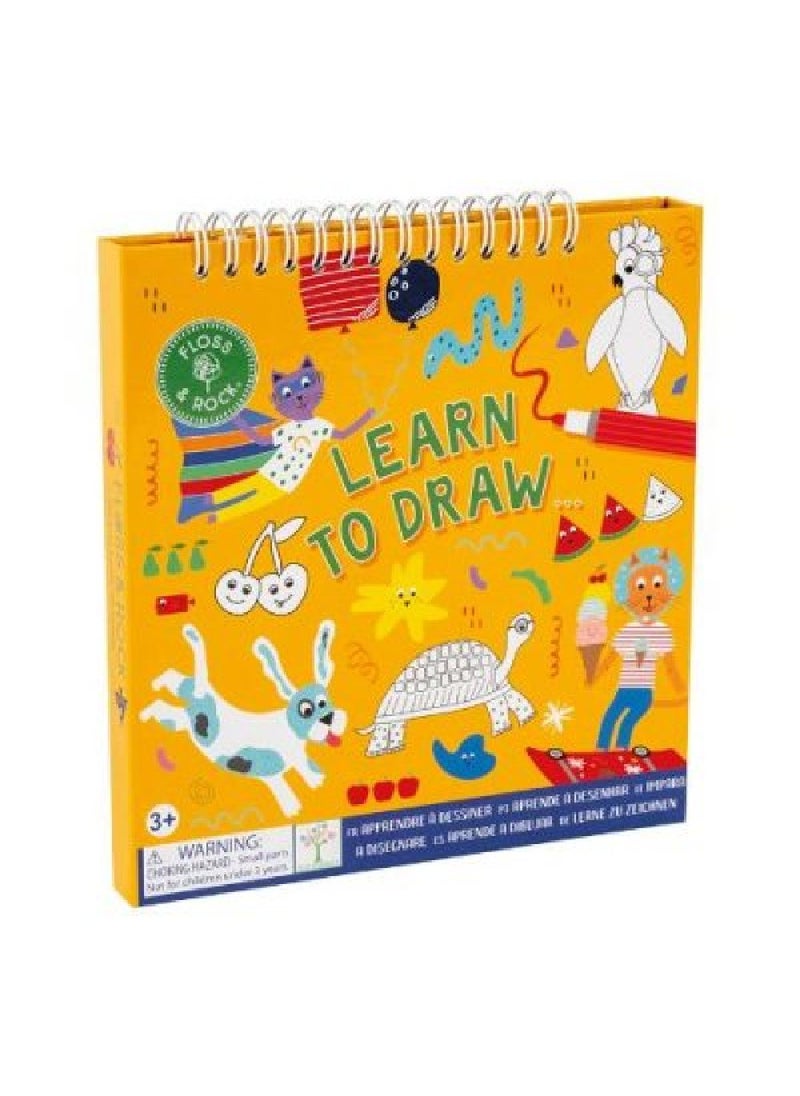 Floss & Rock - Floss & Rock Pets Learn to Draw – Fun & Easy Drawing Activity Book for Kids, Step-by-Step Guide to Draw Adorable Pets - Image 1