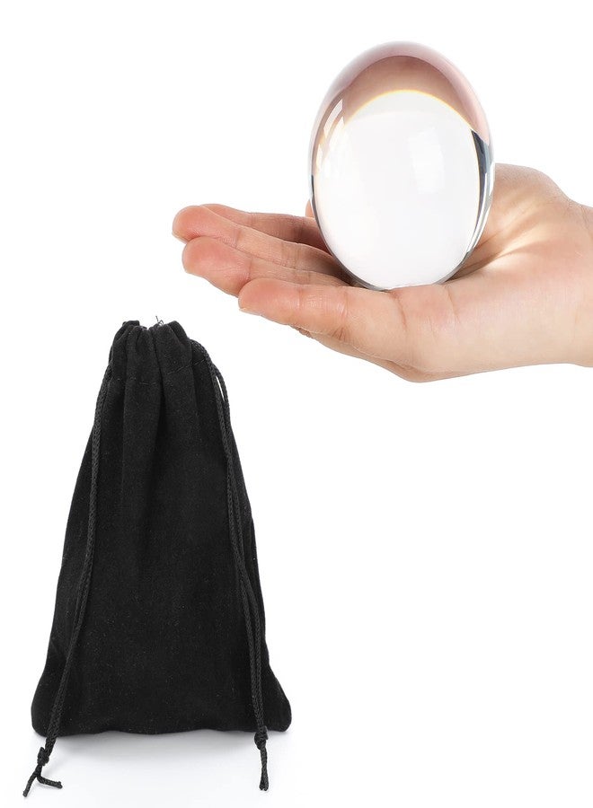 Kathfly Acrylic Contact Juggling Ball Small Transparent Practice Juggling Ball with Bag for Beginners Small Hands Cosplay, 7 cm/ 2.76 inches - Image 1