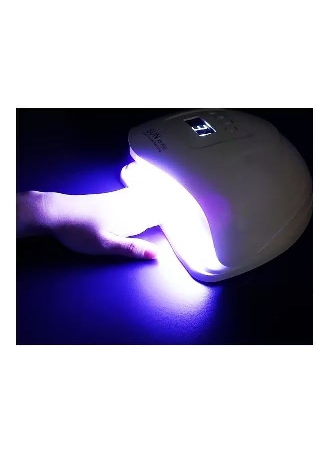 مصباح مجفف أظافر LED احترافي لطلاء الأظافر باللون الأبيض