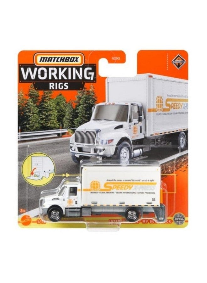 MATCHBOX Working Rigs International Mv Box Truck 1/16 (White) - Image 1