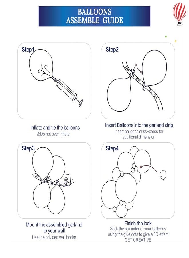 هونج كونج بالونز مجموعة زينة عيد ميلاد زرقاء من HK Balloons مكونة من 71 قطعة مع زينة نجوم من رقائق معدنية، مثالية للاحتفال بعيد ميلاد الأولاد أو الأزواج، مع خلفية زرقاء مميزة. - Image 4