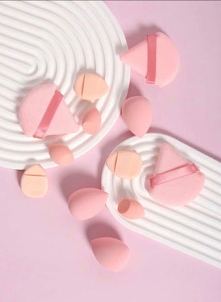 12-Piece Makeup Sponge Set- Multi soft color Mini Makeup Sponge, Powder Puff Long Lasting Beauty Sponge Wet & Dry Use for Women - view 2