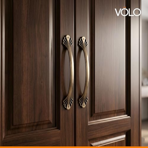 VOLO Door Handle for Main Door and Pull-Push Handle for Wooden and Glass Door/House/Hotel/Office Door Hardware (Model no S-162) (Antique Brass Finish) (10", 2) - Image 3