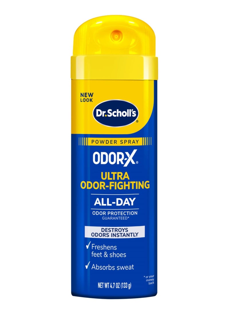 Dr. Scholl's Dr. Scholl's OdorX Ultra Odor-Fighting Foot Spray Powder, Sweat & Odor Control, 4.7oz  - Image 1