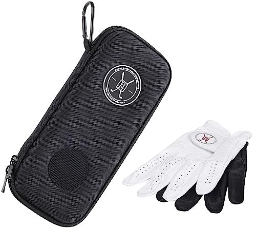Handy Picks Performance Golf Glove Case - Golf Gloves Holder Case that Protects n Keeps Your Golf Gloves Neat n Dry - Air Flows Through on the Back Cover to Let the Moisture Out (Black) - Image 1