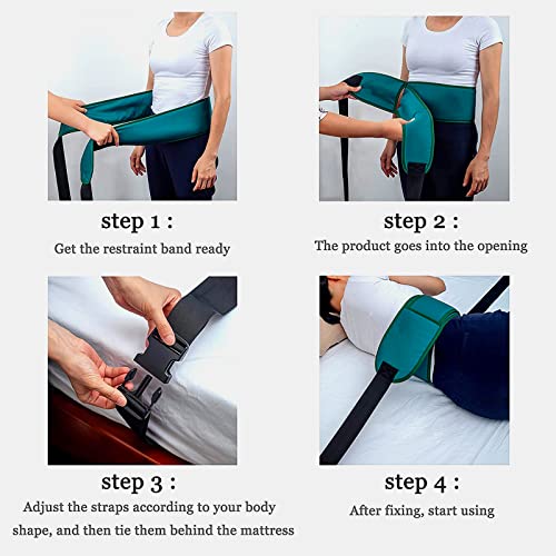 zuylikxy Medical Restraint-Bed Restraint Strap for Elderly Safety, Wheelchair Seat Belt, Chest Strap, Nursing Patient Anti-Bed Restraint, Safety System to Control Limbs for Post-Operative Patients - Image 4