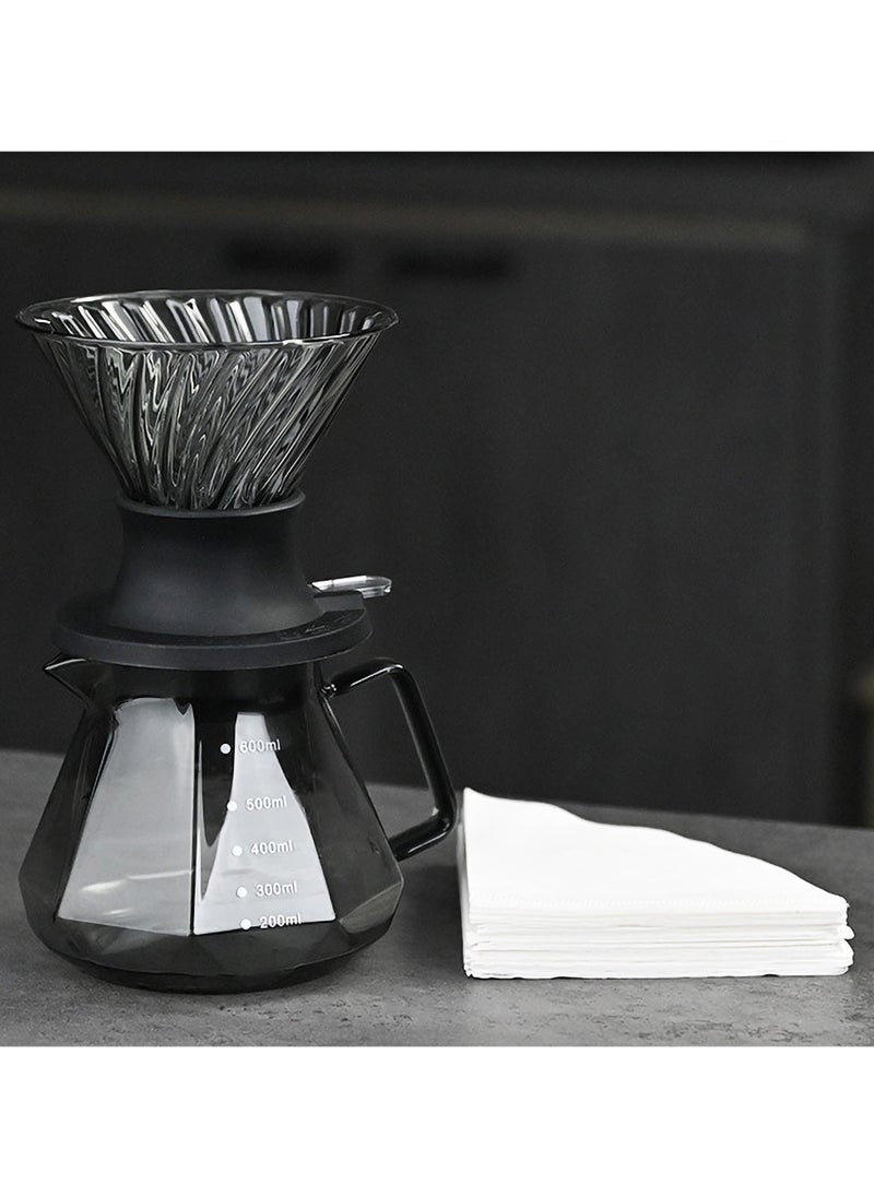 LKTOCAFT Smart Coffee Dripper Set: Manual Pour Over Coffee Maker with Glass Carafe, Reusable Filter, and Scale - Perfect for Home, Cafe, or Camping- Ideal Gift Kit  - Image 1