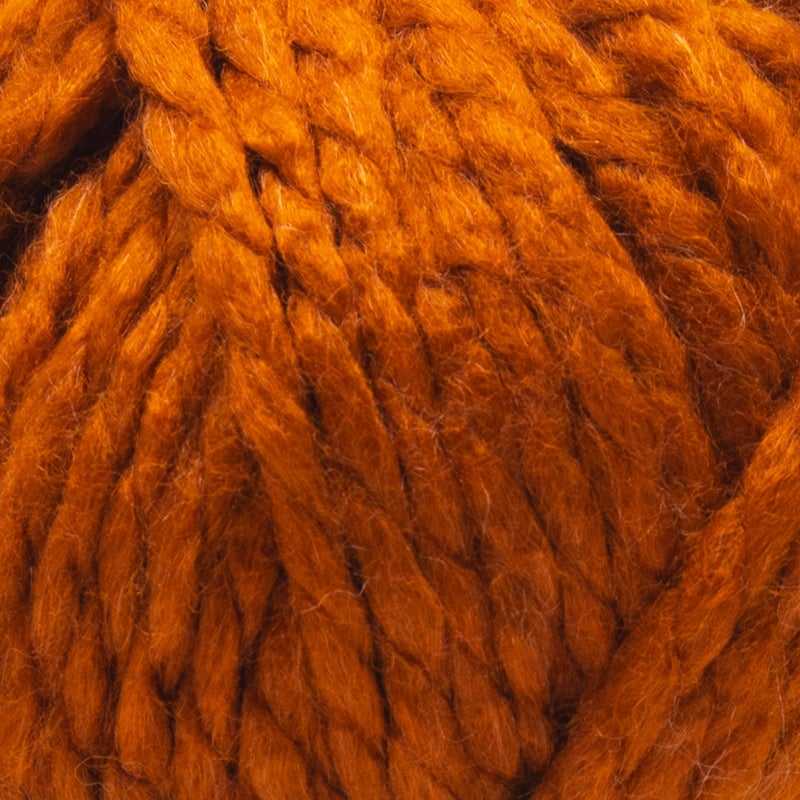 Estako Cozy Thick & Quick Yarn (4 Skeins Pack) 20% Wool 80% Acrylic Soft Super Bulky Weight #6 Knitting and Crocheting Yarn (4 x 3.52 Oz) / (4 x 65 Yrds) (52099-Dark Orange) - Image 2