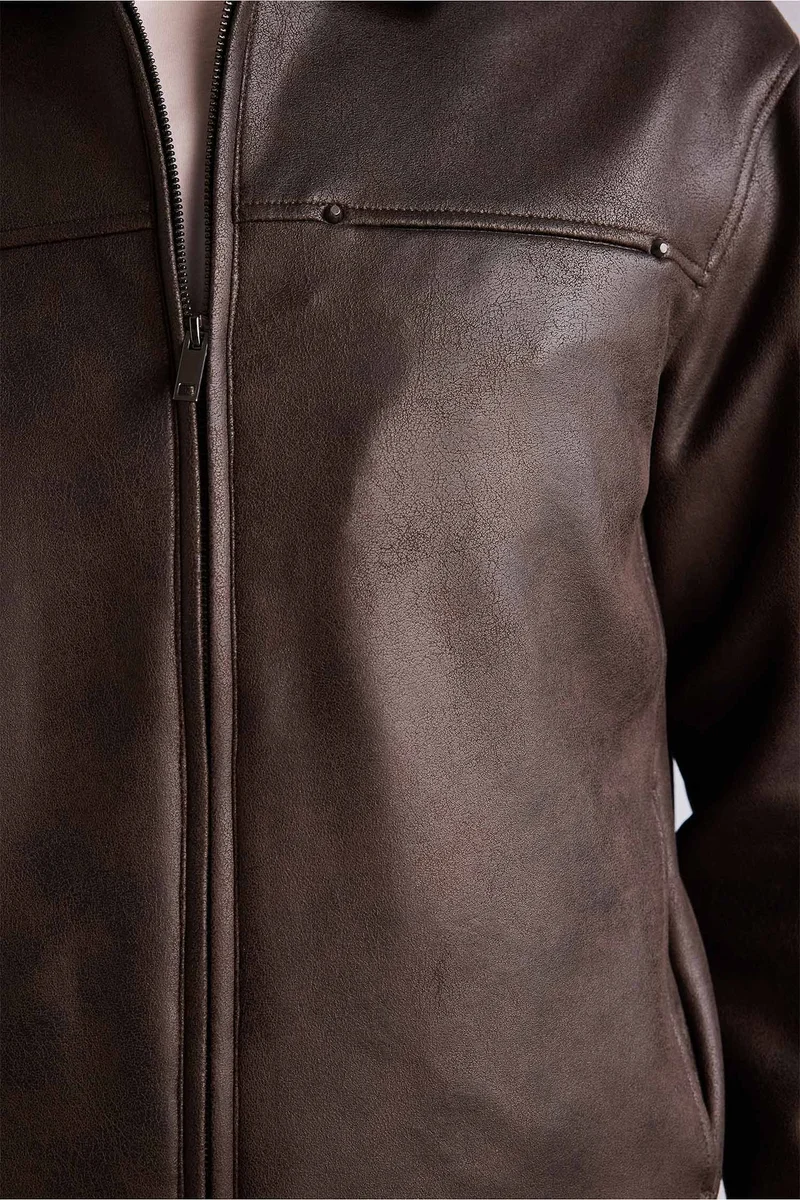 Defacto  Regular Fit Shirt Collar Jacket for Men | Best Price UAE
