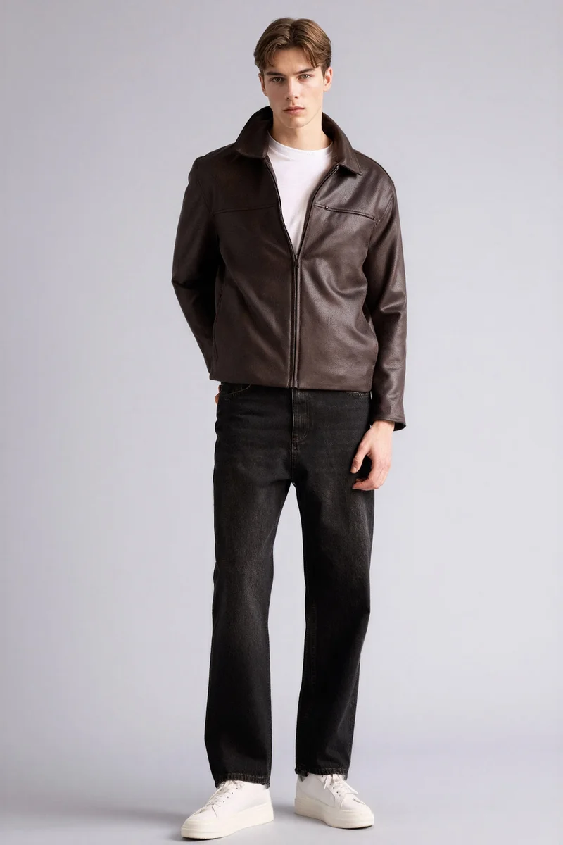 Defacto  Regular Fit Shirt Collar Jacket for Men | Best Price UAE