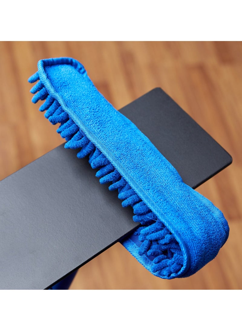 ETTORE Contour Shape Fan Duster White and Blue - Image 4