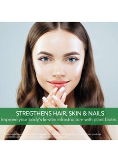 PlantFusion Vegan Biotin From Premium Vegan Biotin For Women And Men (5000Mcg) Natural Hair Skin And Nails Vitamins 120 Vegan Capsules  - Image 3