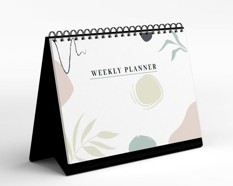 AccuPrints Weekly Dashboard Planner | 120 GSM | 52 Undated Weekly Sheets | Productivity Planner Wiro Bound, 18 x 24 cm or 7 x 10 inch - Image 1
