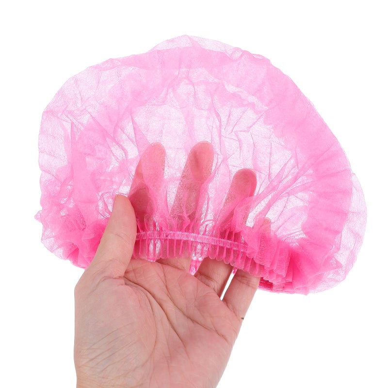 100pcs Disposable Hairnets Mesh Caps Mesh Hair Nets Non-woven Hairnets for Working Non-woven Mesh Caps Disposable Mesh Hairnet for Home - Image 3