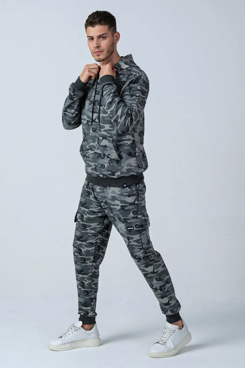Alexander Gardi Camouflage Patterned Pocketed Sweatpants (E21-72100)