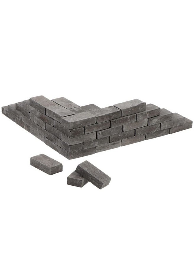 Vaguelly 150 Pcs Miniature Brick 1: 16 Mini Grey Wall Bricks Model Clay Brick Set Diorama Landscaping Accessories - Image 2