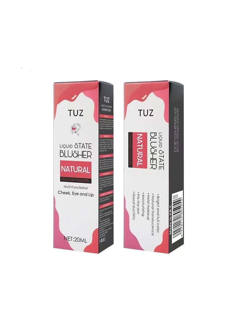 Tuz 02 Liquid State Blusher Natural, Translucence Bright And Full Color Hold Makeup - Image 2