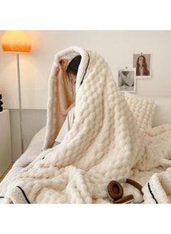 Soft Fleece Throw Blanket, Faux Fur Throw Blanket, Super Soft Throw Blanket, Premium Silky Flannel Fleece, 200 * 230cm White - pzsku/ZC95DE7C97B2307391459Z/45/_/1730083831/10d5ba1c-40e4-41a9-bb6a-a4d5acd669c0