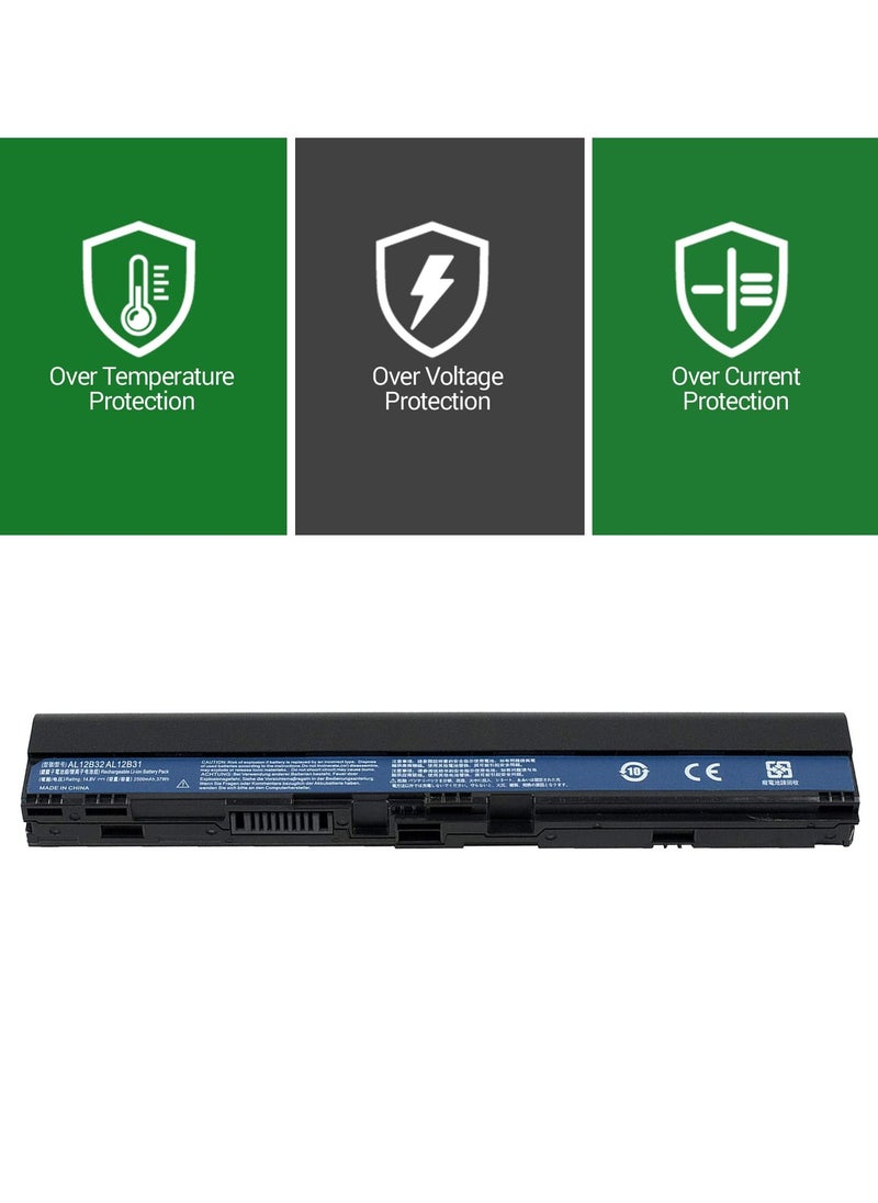 RADEX - AL12B32 Compatible Laptop Battery for Acer Aspire One 725, 756, V5-171, B113, B113M, AL12X32, AL12A31, AL12B72 - Image 1