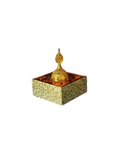 Generic Square Incense Burner Islamic Style - White Adds Touch to Place with Elegant and Luxurious Design  Design may vary. 