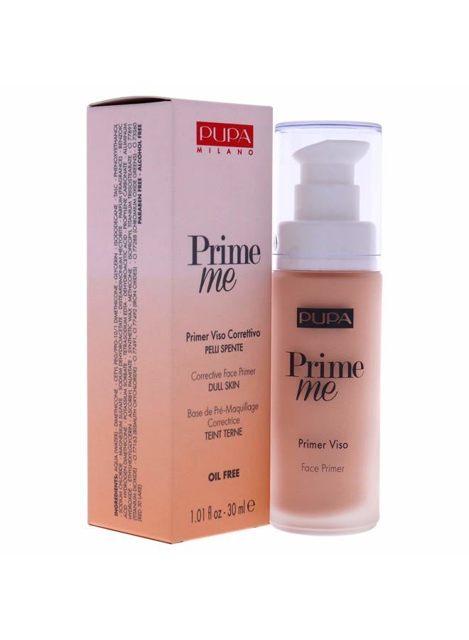 PUPA Milano Prime Me Corrective Face Primer - Pre Make-Up Face Base, Dull Looking Skin - Make-Up Last Longer and Facilitates Application - Lightweight Texture - 005 Peach - 1 Oz - Image 3