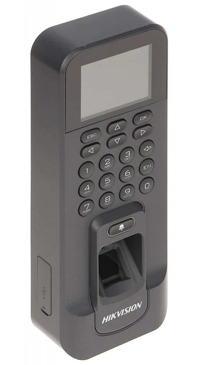 HIKVISION DS-K1T804AMF Fingerprint Access Control & Time Attendance Terminal, 3000 Fingerprints, 3000 MIFARE Cards, 100,000 Events, Wi-Fi, TCP/IP, USB, RS-485, Wiegand | Black - Image 2
