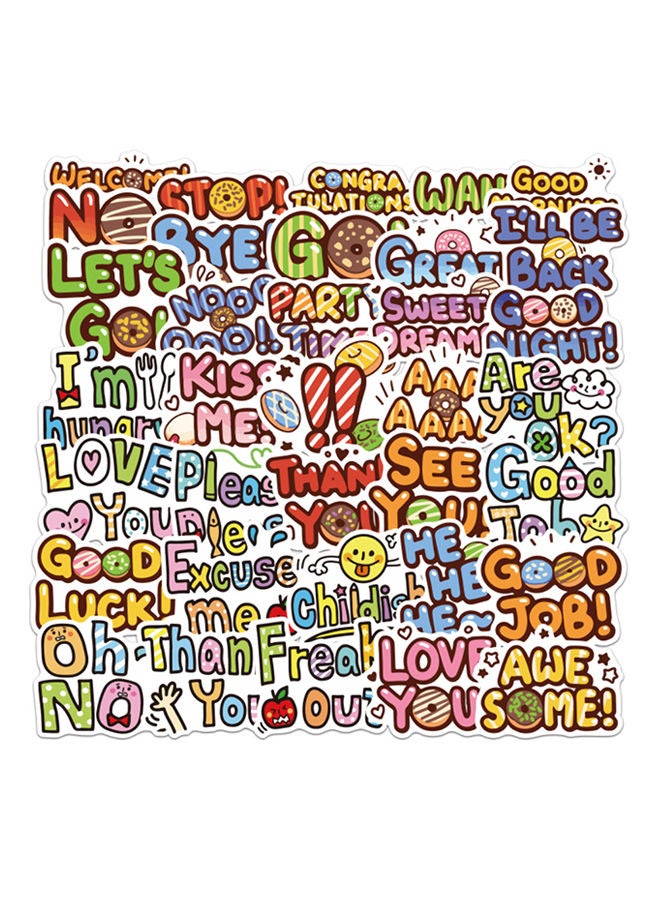 NIBEMINENT 50-Piece Waterproof Cool Stickers 5-10centimeter - Image 3