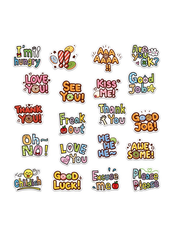 NIBEMINENT 50-Piece Waterproof Cool Stickers 5-10centimeter - Image 2