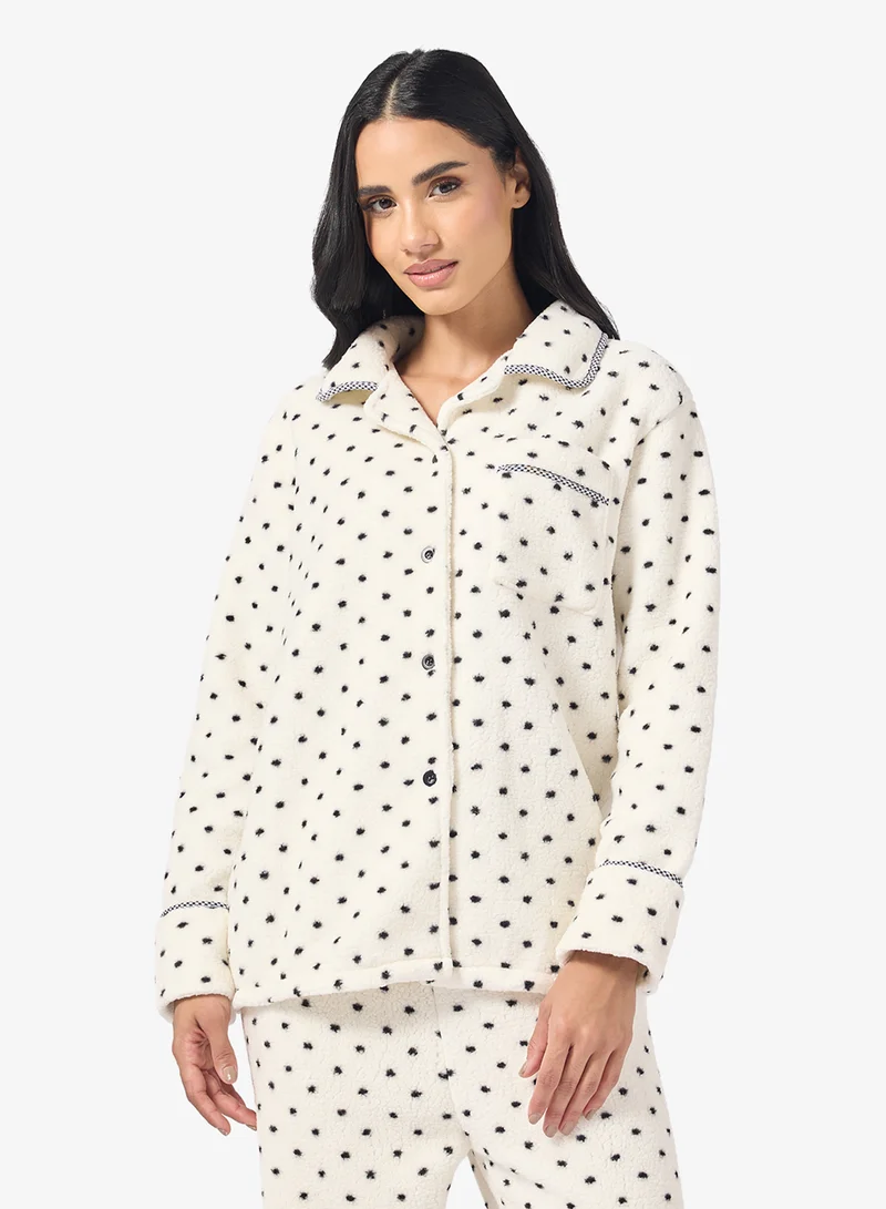Ginger Cozy Velour Loungewear Pyjama Set