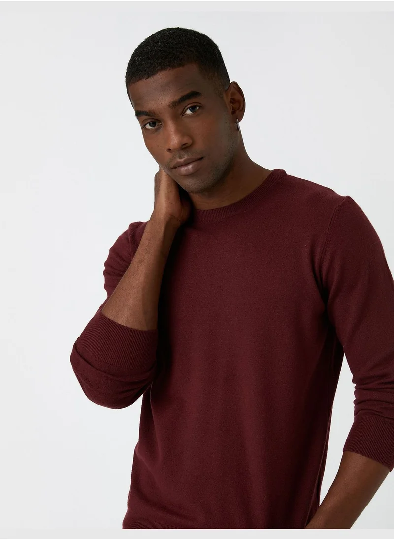 KOTON Basic Knitwear Sweater Crew Neck