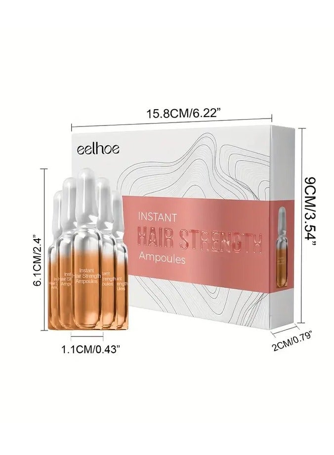 EELHOE Instant Hair Strengthen Ampoules, Dense Hair Care Serum Oil, Strengthens Hair, Make Thin Hair Look Thicker, Healthy Hair - Image 4