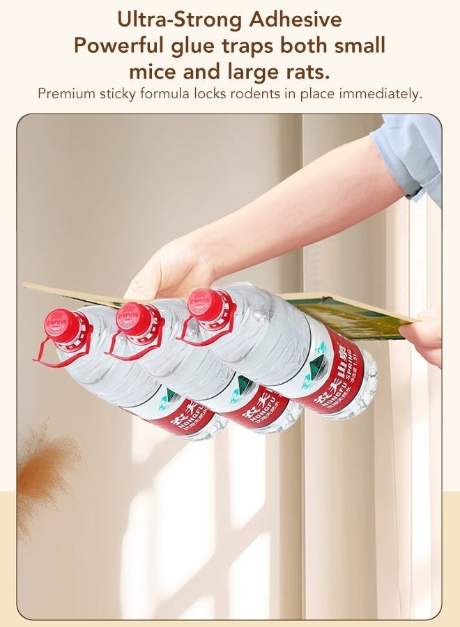 Extra Large Thick Mouse Glue Traps, Super Strong Sticky Rat Glue Boards, Foldable Multi Shape Rodent Catcher Boards, Mouse Trap for Home Kitchen Garage Warehouse Indoor Outdoor Rodent Control, Single Pack 21x16cm Heavy Duty Sticky Mouse Trap Sheet - Image 4