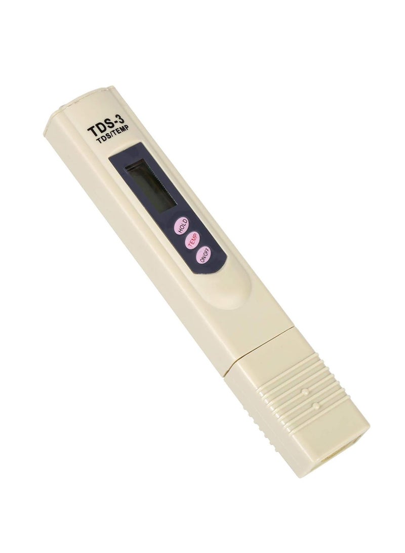 GGOOT Water Quality Tester - Portable Digital LCD Water Quality Testing Pen, Purity Filter TDS Tester Meter, 0-9990 PPM Temp, for Water Laboratories, CDC, Aquaculture Industry, Swimming Pools(Grey) - Image 2
