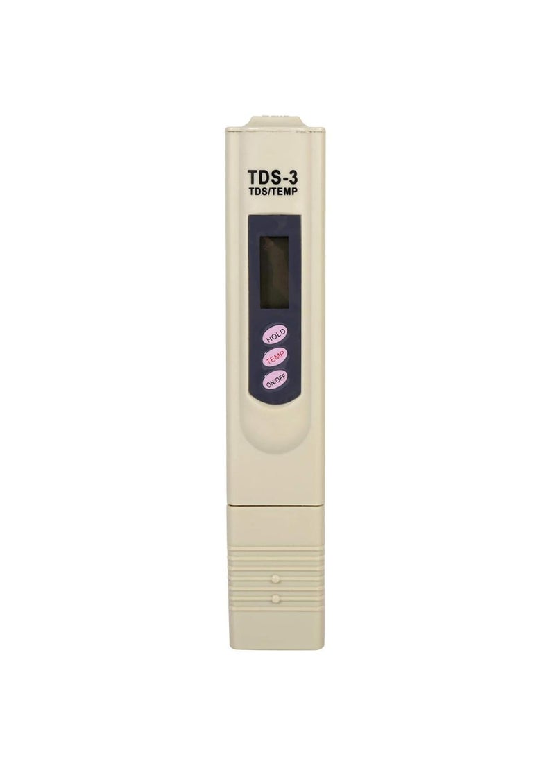 GGOOT Water Quality Tester - Portable Digital LCD Water Quality Testing Pen, Purity Filter TDS Tester Meter, 0-9990 PPM Temp, for Water Laboratories, CDC, Aquaculture Industry, Swimming Pools(Grey) - Image 3