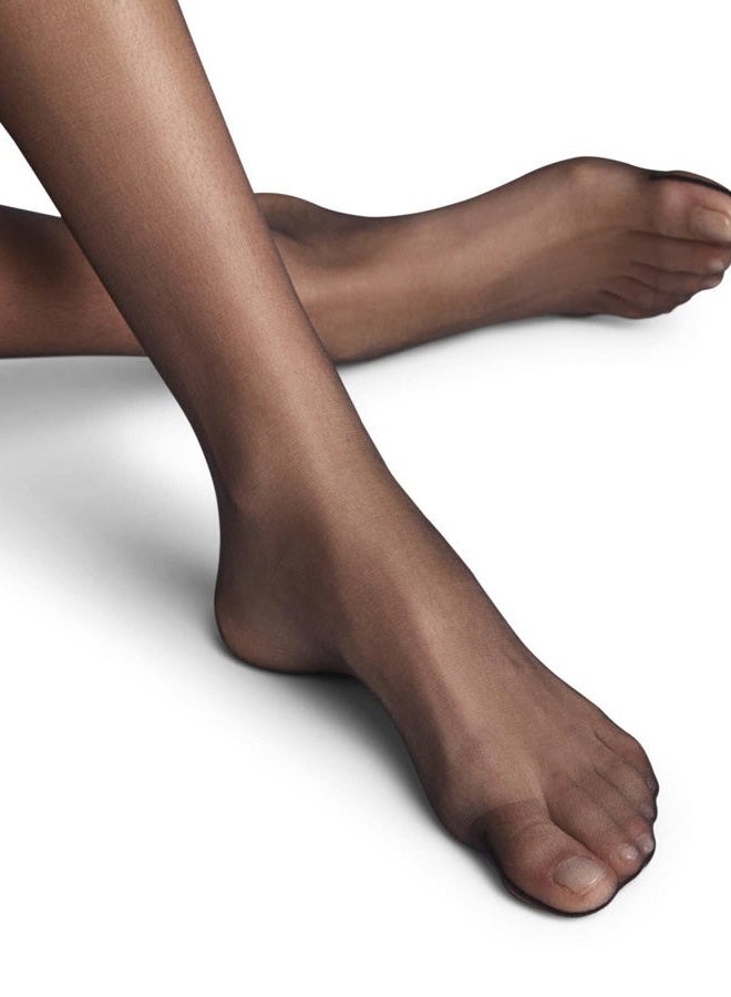 FALKE Women's Shelina 12 DEN Knee-High Pop Socks Long Ultra-Sheer With Light Shimmer And Soft Tops For A Gentle Grip On The Calf Fine Soft Yarn 1 Pair, Black 3009, 35.5-38 EU - Image 4