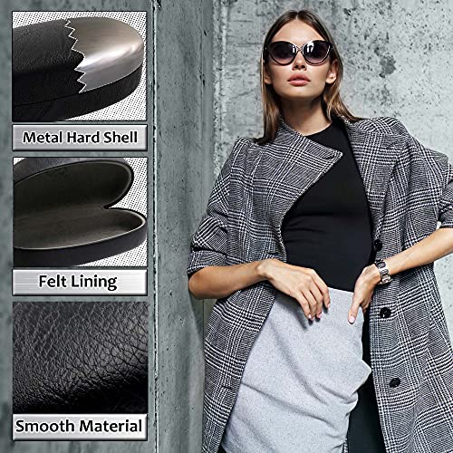 MyEyeglassCase Large Glasses Case hard shell - Durable Eyeglass Case Holder - Medium Sunglasses Case with Microfiber Pouch & Cleaning for men & women (AS113 Black) - Image 3