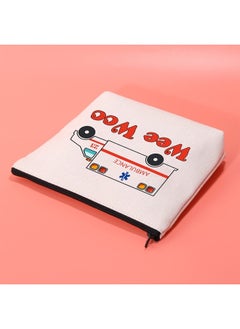 JXGZSO Funny EMT Paramedic Gift Wee Woo Makeup Travel Bag First Responders Gifts Ambulance Pouch Bag Gift for Nurse Doctor  - Image 5