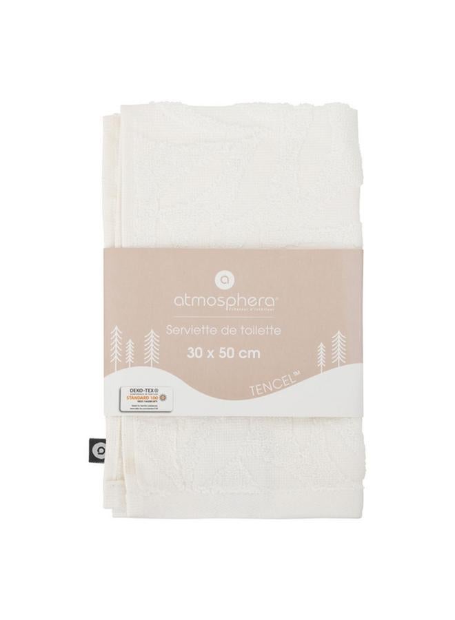 اتموسفيرا منشفة حمام قطنية بإطلالة بحرية بيضاء 30 × 50 سم 194376Z - Image 3