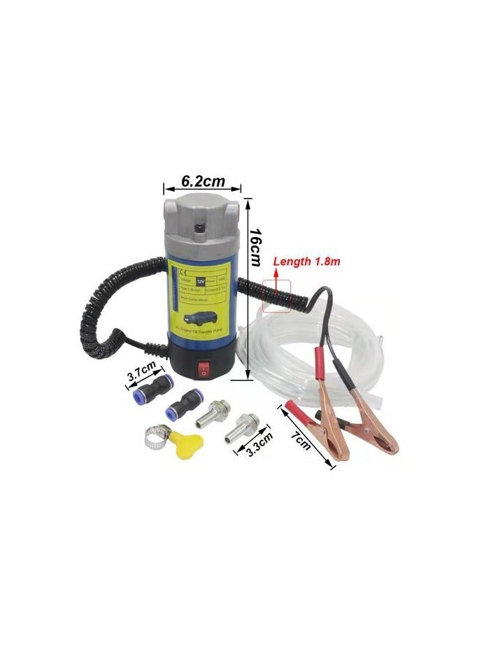 مضخة استخراج زيت 12 فولت 100 واط، مضخة نقل زيت، مضخة استخراج سوائل ديزل، مضخة شفط زيت منخفضة الضوضاء، مناسبة للقوارب/الشاحنات/الدراجات النارية - Image 3