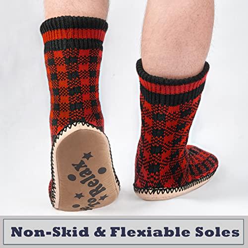 Cozylook Mens Slippers Indoor Soft Sole Warm Fleece Lined Slipper Socks for Men Size 10-11 - Image 5