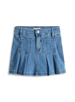TOMMY HILFIGER Kids Denim Pleated Skirt  - Image 5