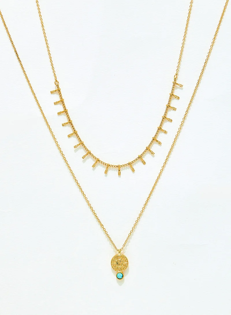 PIECES Layered Necklace